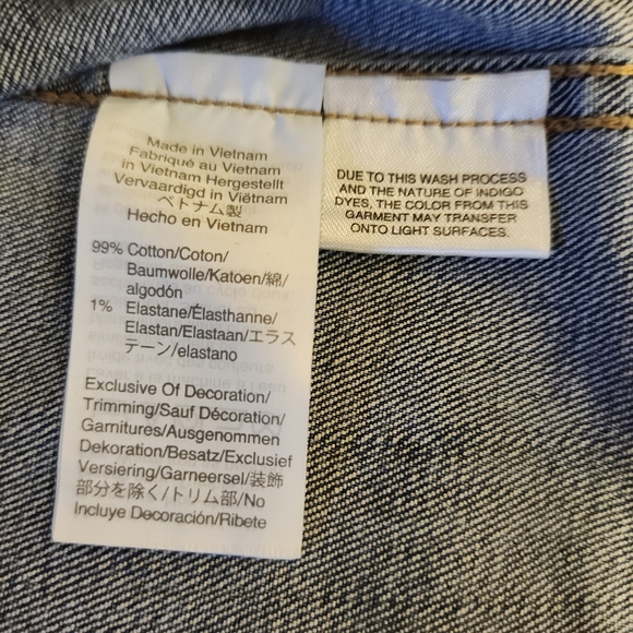 J. CREW MERCANTILE EMBROIDERED STRETCH MEDIUM WASH JEAN JACKET WMS SIZE MEDIUM - Picture 8 of 12